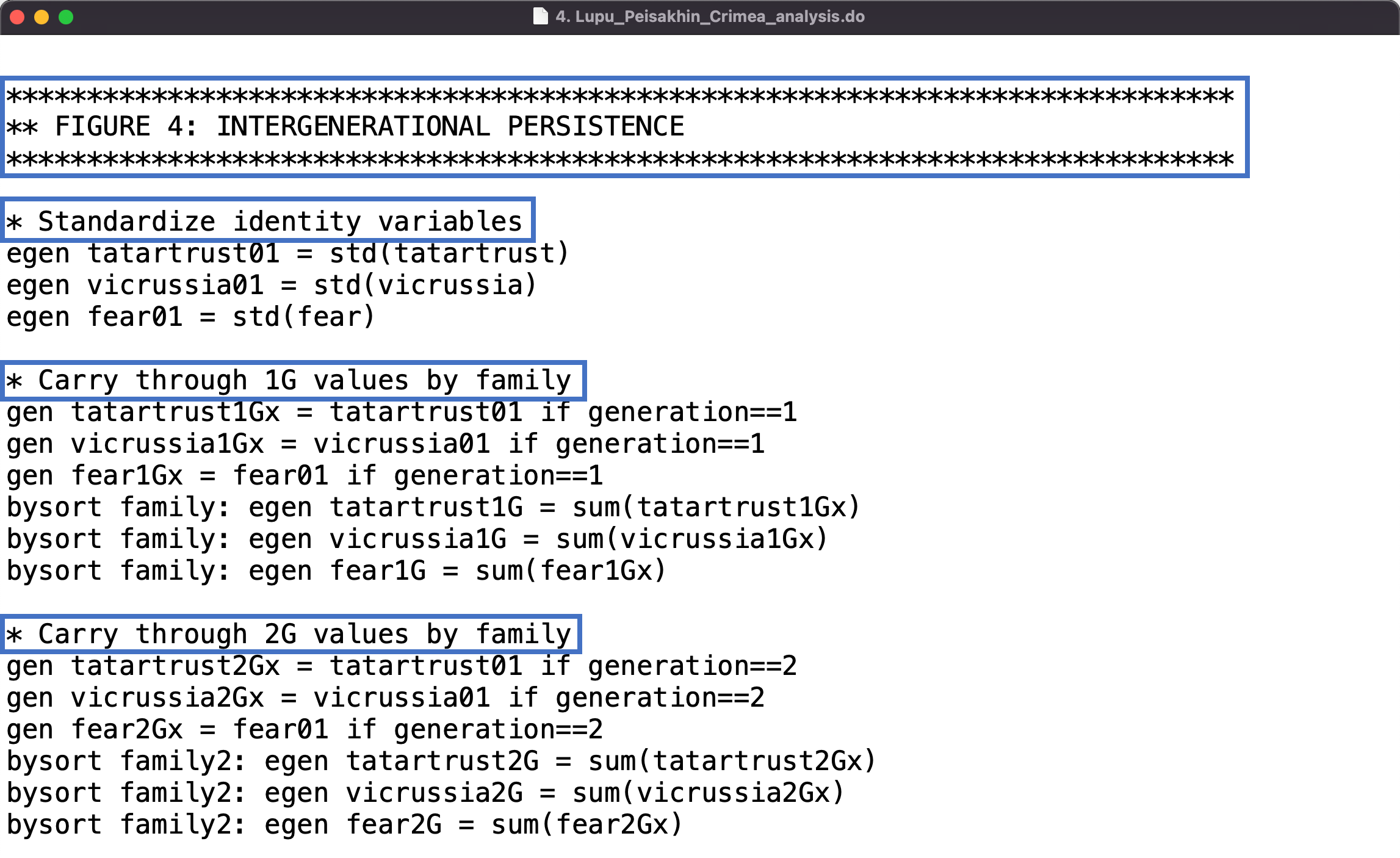 Examples of non-executable code comments